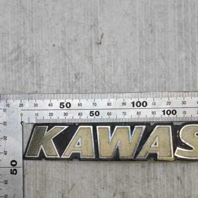 JDM 0403 3 Kawasaki KAWASAKI Capital Letter Emblem 1 Piece Old Car
