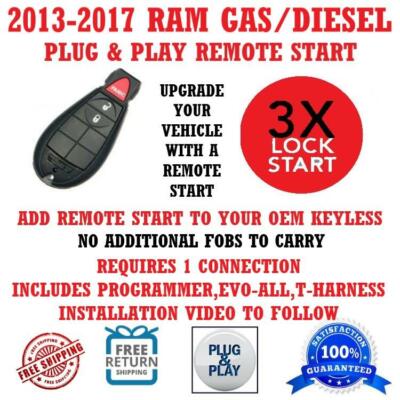 Plug and Play Remote Start for 2017 RAM 1500
