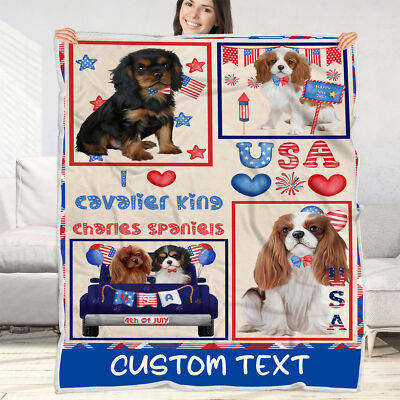 Ganshan Bi Housse De Coussin Motif épagneul Cavalier King Charles Avec Peinture Colorée Pour Lit, Canapé, Canapé, Amoureux Des Chiens, Cadeau Pour Amoureux Des Chiens, 50,8 X 50,8 Cm, Lin Double Face