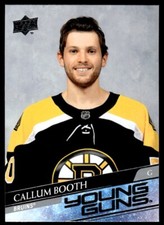 2020-21 Upper Deck Young Guns Callum Booth - Rookie Boston Bruins #704
