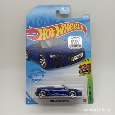 Hot Wheels 2021 Blue Audi R8 Spyder Super Treasure Hunt STH