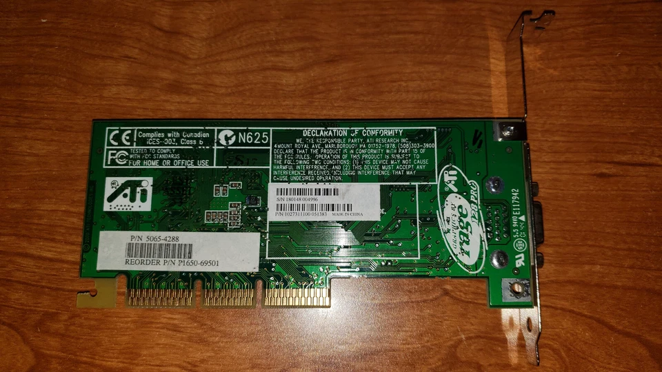 ATI Rage 128 Pro Ultra GL 16 MB AGP Video Card For Windows 98/ME/2K/XP VGA - Image 2 of 3