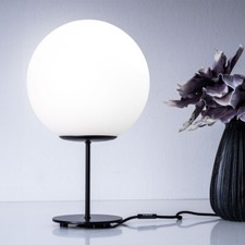 Tischlampe Tischleuchte Nachttischlampe Glaskugel Wohnzimmerlampe LED 41,5 cm
