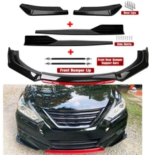 For Nissan Sentra Sedan Front Rear Bumper Lip Spoiler Splitter Side Skirt Strut