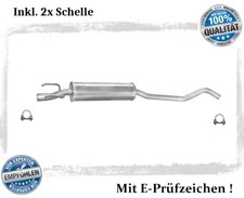 Mittelschalldämpfer für Opel Corsa B / Tigra 1.2 1.4 1.6 16V Auspuff Schelle