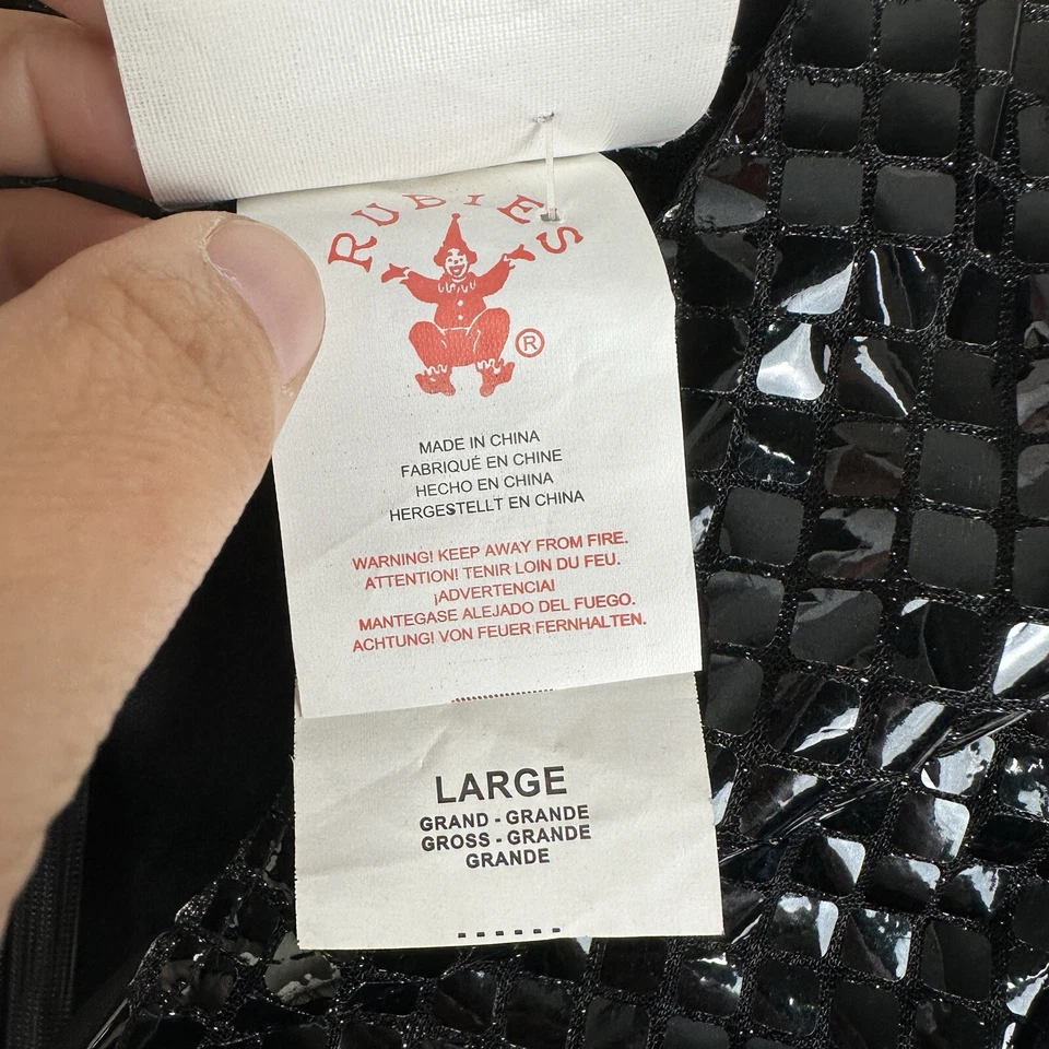 Large Snow White and the Huntsman Adult Costume Dress Black Sequin Rubies - Image 4 of 4