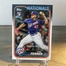 2024 Topps Series 1 Jose Ferrer #85 Rookie RC Nationals