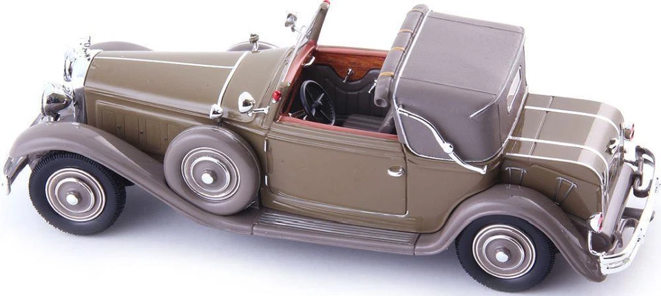 Autocult Escala 1:43 Minerva AL Tres Posiciones Cabriolet Van den Plas Beige Gris Foto 3 de 4