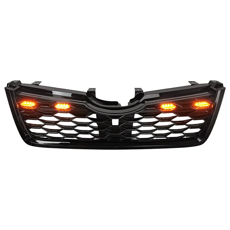 Parrilla de parachoques delantero negro brillante con luz para Subaru Forester 2019 2020 2021 Foto 3 de 4
