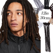 Real As Human Hair Dreadlocks Extensions Crochet Braiding Short Dreads Locs Hair