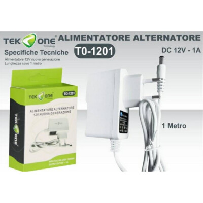 Alimentatore A Spina ST-12-1 12V 1A 12W Caricabatterie - Foto 7