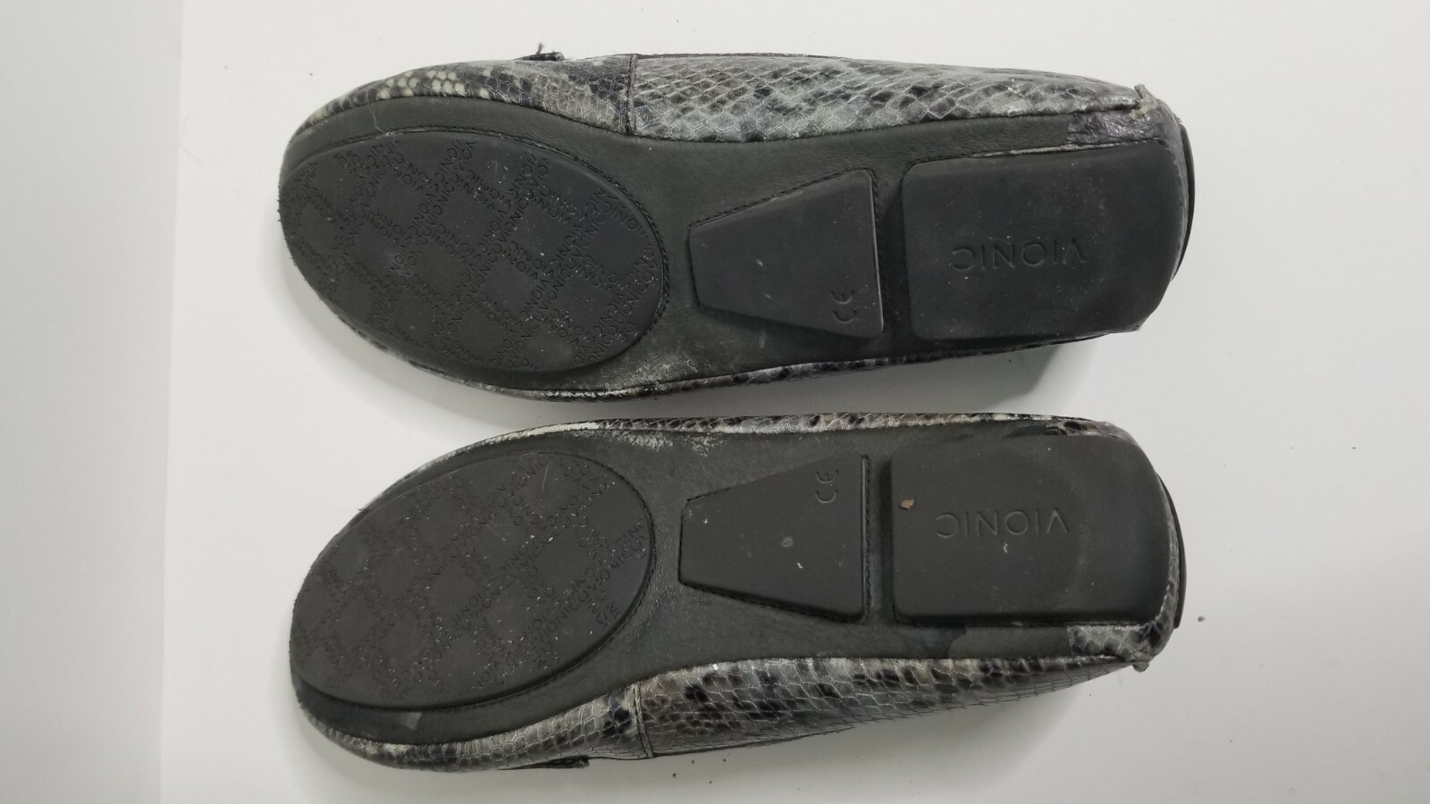 Vionic Python Snake Print Leather Slip-On Loafers… - image 8