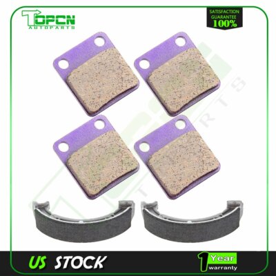 Front + Rear Brake Shoes For Yamaha Big Bear 400 YFM400 2WD/4WD Realtree 2002