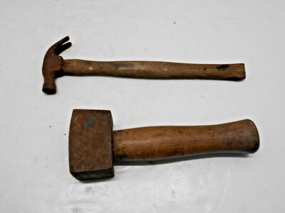 Small Antique Wood Handled Mallet Hammer Vintage Small Antique Wood Handled Mallet Hammer Vintage