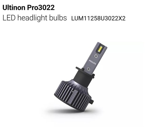 Philips LED Headlight Globes - 2 x H1 Ultinon Pro3022 LED 6000K - Picture 3 of 10