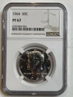 1964 Kennedy Silver Half Dollar 50 C NGC PF 67