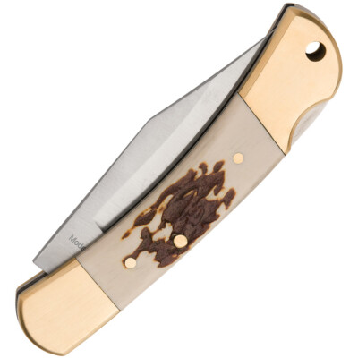 Winchester Small Lockback White Imitation Stag Folding Pocket