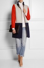 Rare J Crew Funnel Neck Wool Blend Coat - Size 8/10