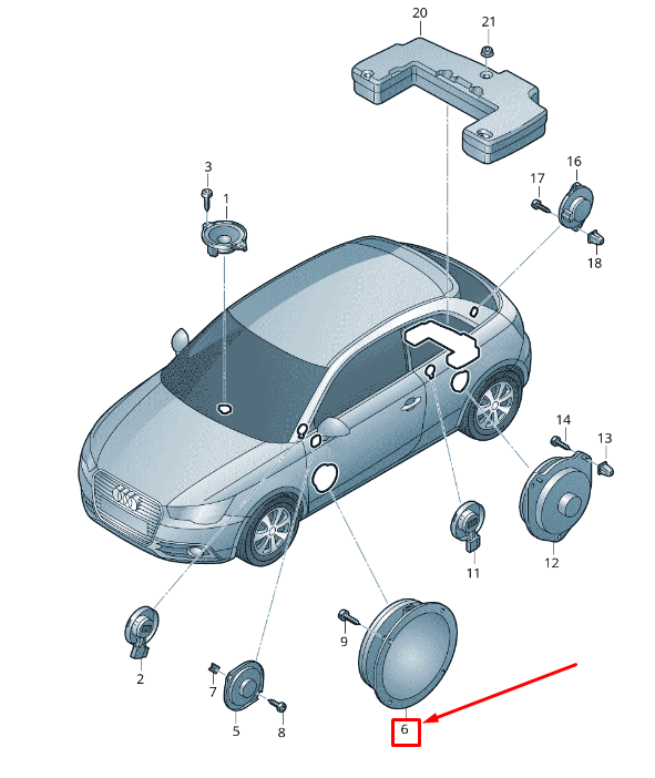 NOUVEAU AUDI A1 8X PORTE AVANT INFÉRIEURE BASSE 8X0035415D ORIGINAL