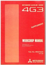MITSUBISHI LANCER Mk1 GALANT SIGMA/Mk2COUPE CELESTE '77 ENGINE MANUAL SUPPLEMENT