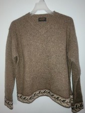 Vintage Woolrich 100 Wool Khaki Brown Pullover Sweater Womens Large