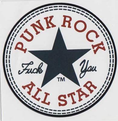PUNKROCK ALLSTAR  PVC AUFKLEBER (MBRPVC022)