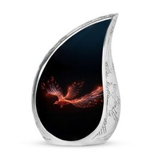 Flying Phoenix Bird Urn - Small Urn For Human Ashes - Cremation Urn For Ashes