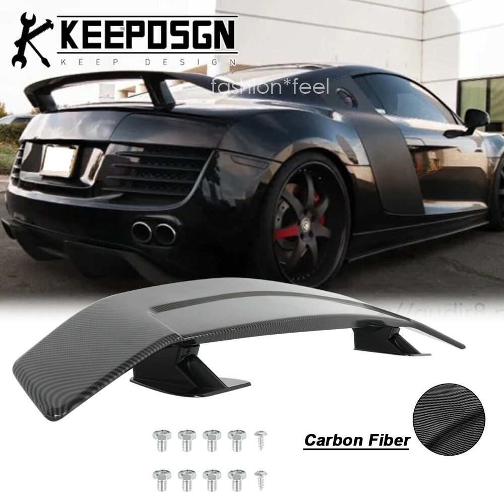 For Audi R8 V8 V10 CARBON FIBER 47'' Rear Trunk Spoiler Wing Lip GT Racing Style