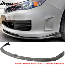 For 08-10 Subaru Impreza WRX STI CS Front Bumper Lip Carbon Fiber