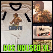 70  s NOS VTG KUNG FU David Carradine Kill Bill Bruce Lee Karate TV Show T-Shirt