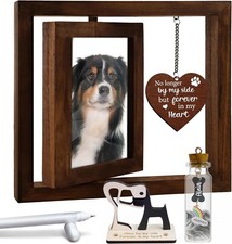Dog Memorial Picture Frame Loss Of Gift Rainbow Bridge Sympathy Ornament Pet