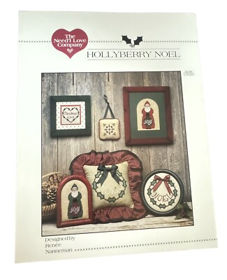 The Need'l Love Company. Hollyberry Noel. L10-HN. VTG Cross Stitch. Collectible