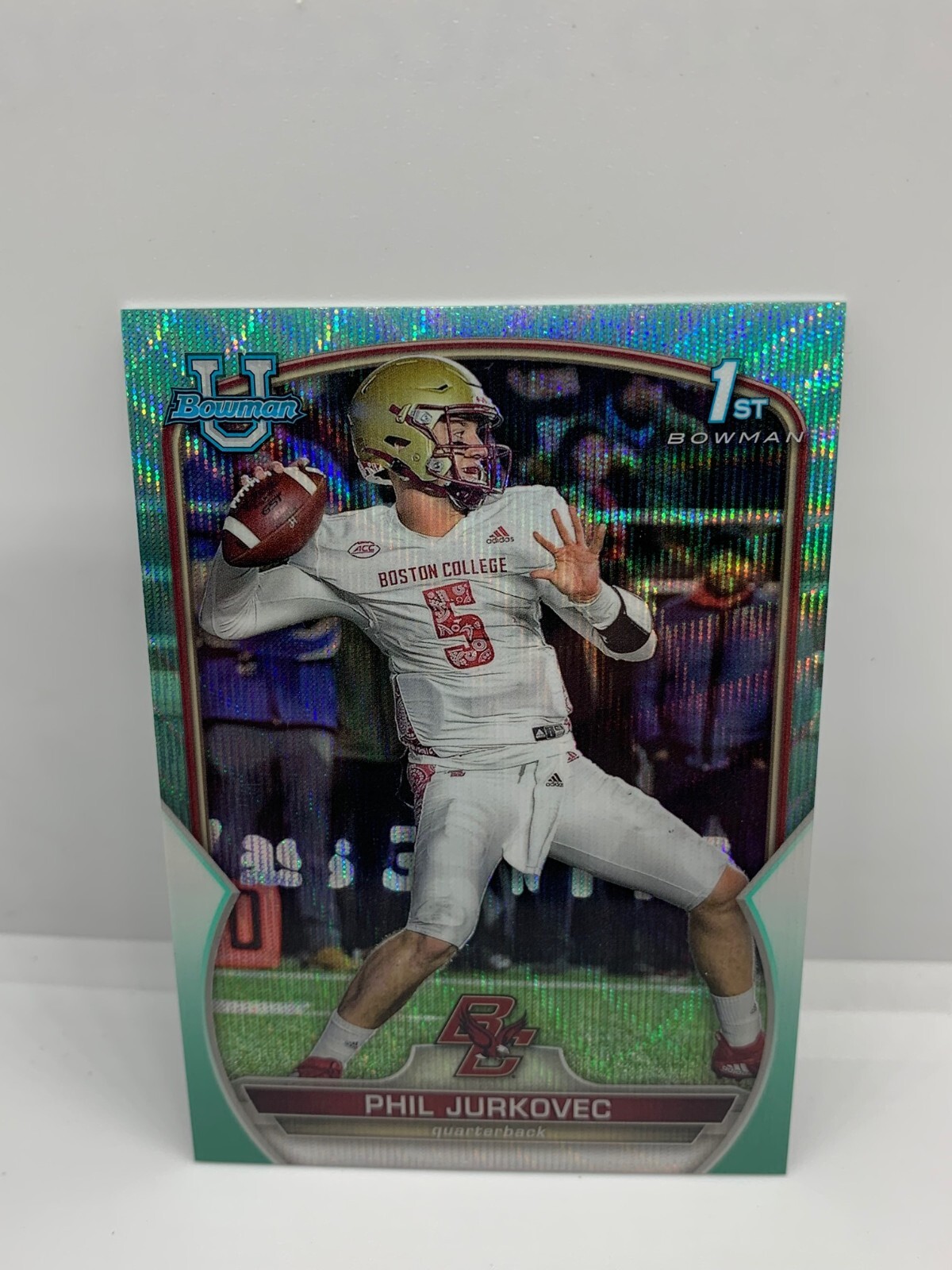 2022 Bowman Chrome University Aqua Wave Refractors #35 Phil Jurkovec /299