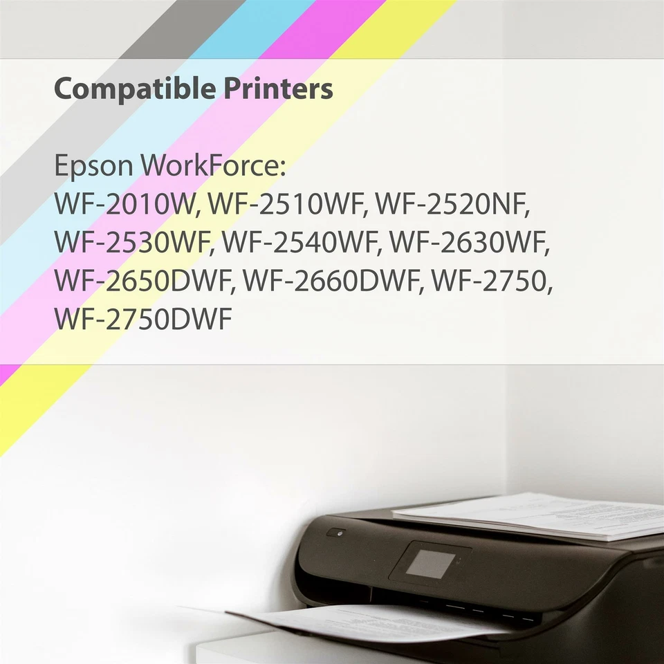 1 Magenta Tintenpatrone für Epson Workforce WF-2520NF, WF-2630WF, WF-2750DWF - Bild 2 von 4