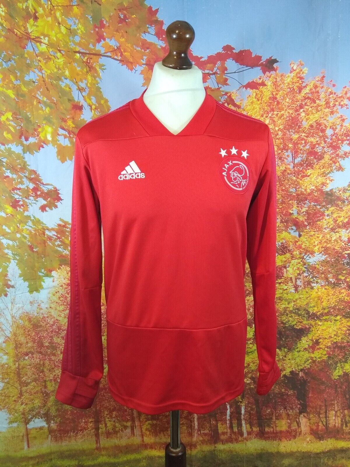 Sudadera de poliéster Adidas Ajax Amsterdam Football Club. Reino Unido Hombre Talla Mediana