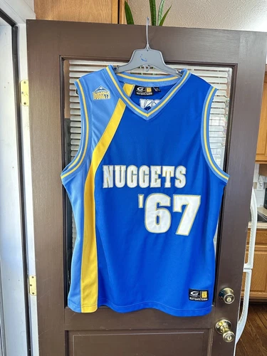 Vintage Denver Nuggets ‘67 NBA Basketball Jersey STITCHED Bigman G-III 1967