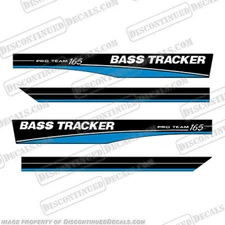 Fits Bass Tracker Pro Team 165 Decals - Blue