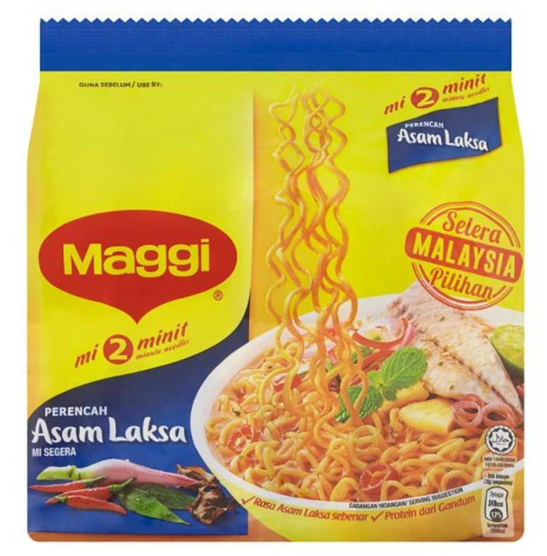 Maggi Minute Asam Laksa Instant Noodles x 78g