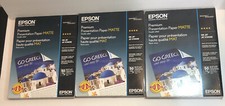 Epson Premium Presentation Paper MATTE 8.5x11 Inches Lot 3 Boxes Of 50 Sheets