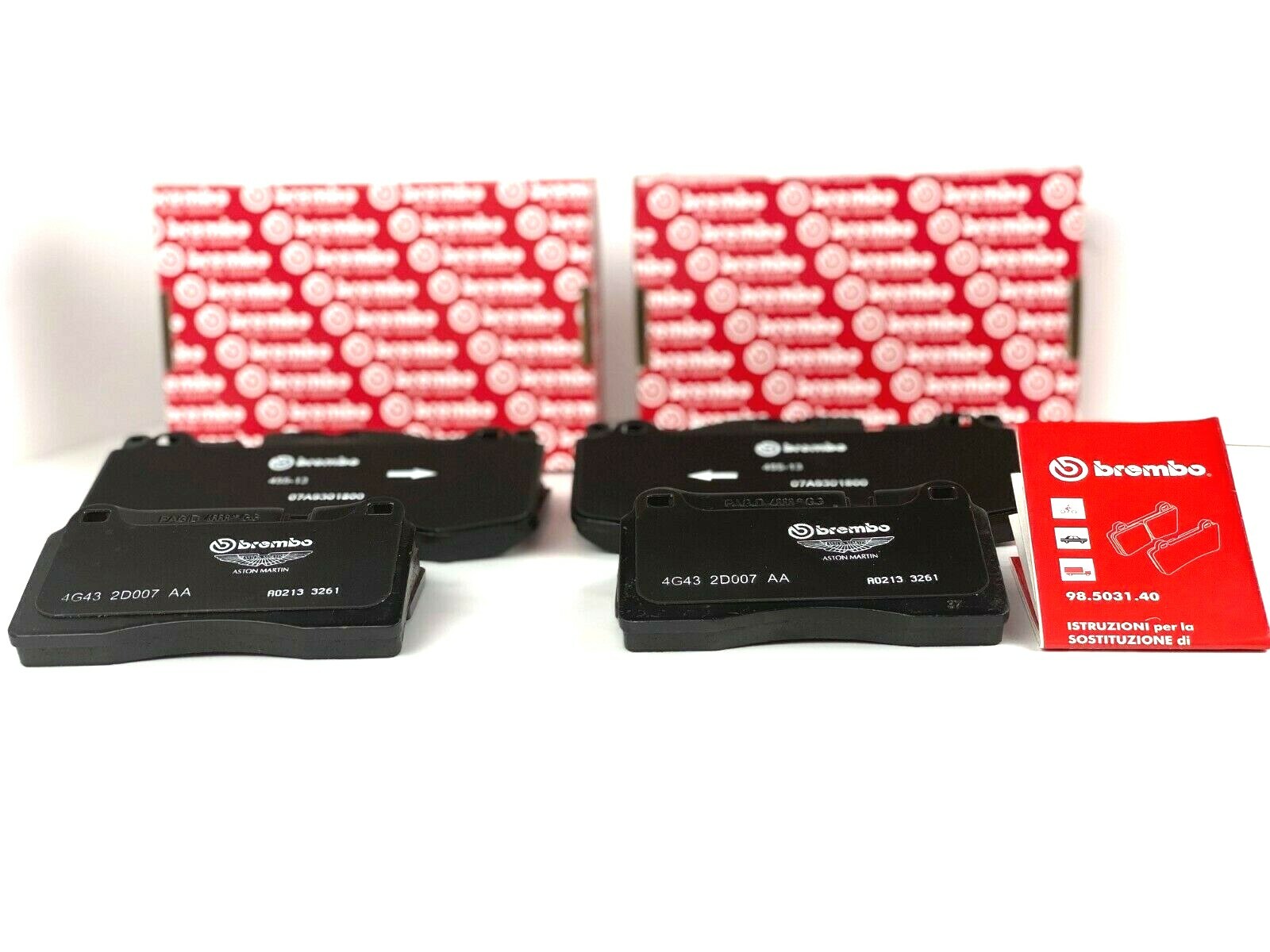 🚚 Aston Martin Rapide & V8 Vantage Front & Rear Brake Pads