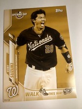 2020 Topps Opening Day Walk This Way Jumbo 5x7 Kurt Suzuki Nationals 03/10