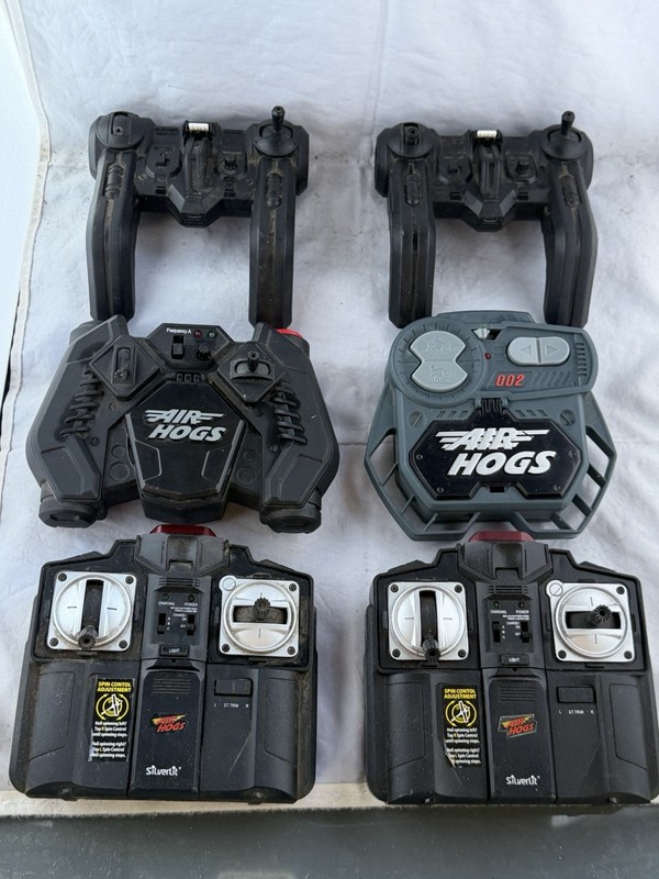 Air Hogs RC Remote Controls-Spin Master Helicopter-Controllers Only 6 Piece Lot