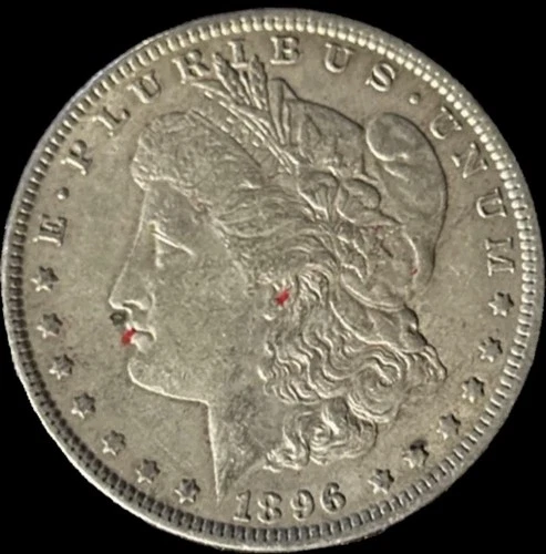 1896 $1 Morgan Silver Dollar 90% Fine Silver XF Extremely Fine