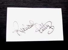 RICHARD PETTY NASCAR HOF LEGEND AUTOGRAPHED SIGNED INDEX CARD 3X5 B