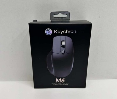 Keychron M6 Silent Wireless Gaming Mouse, 1000Hz, Bluetooth/2.4G/Wired, PixArt 3