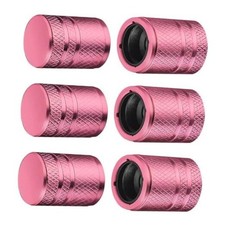 Tire Valve Stem Caps - 6 pcs Tire Valve Caps, Tire Valve Caps,Metal Pink