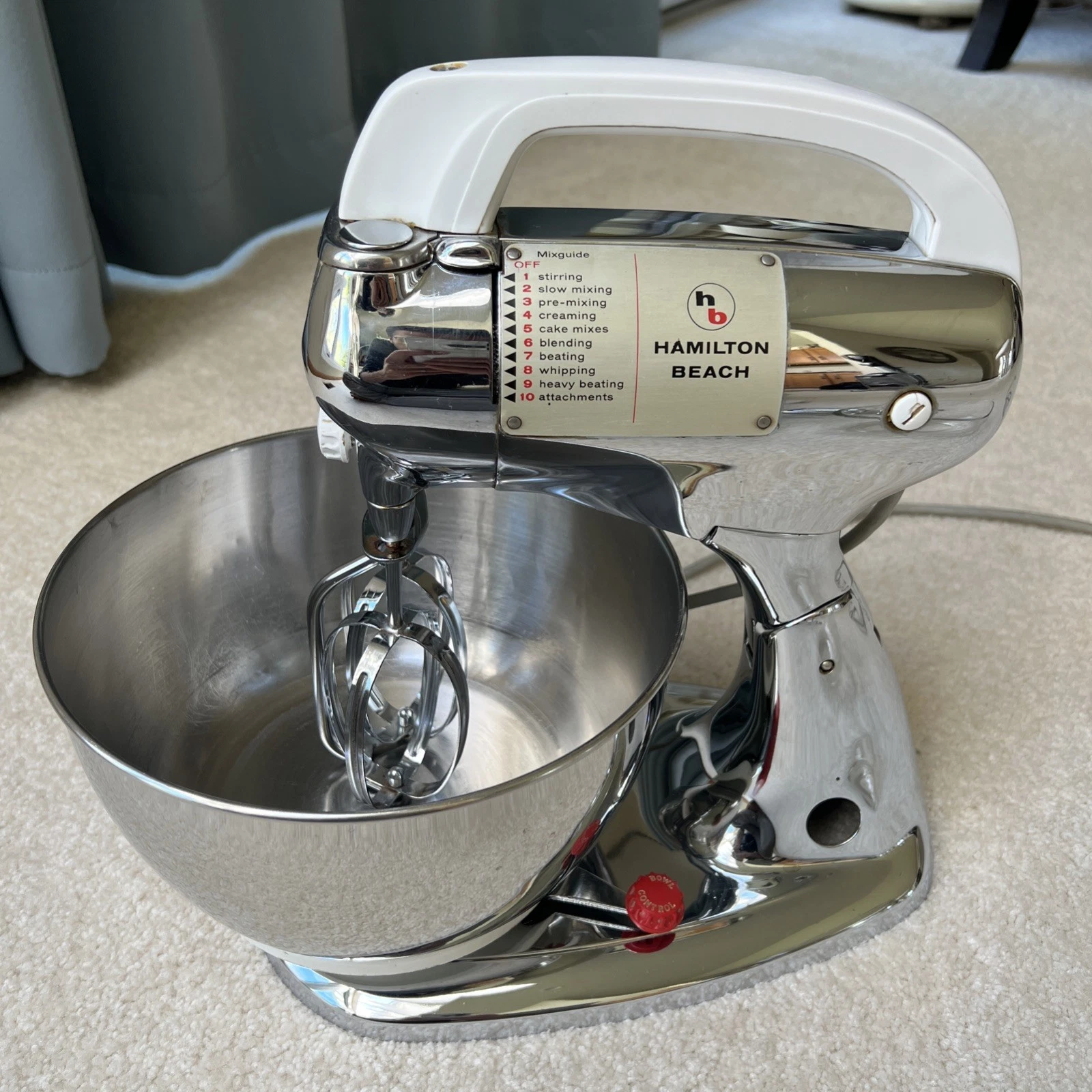 Vintage Hamilton Beach Stand Scovill Mixer 1938 Model K Stainless Steel Works!
Opens in a new window