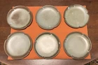 Lot Of 6 Vintage Frankoma Pottery Plainsman Woodland Moss - 5E Scalloped Saucer
