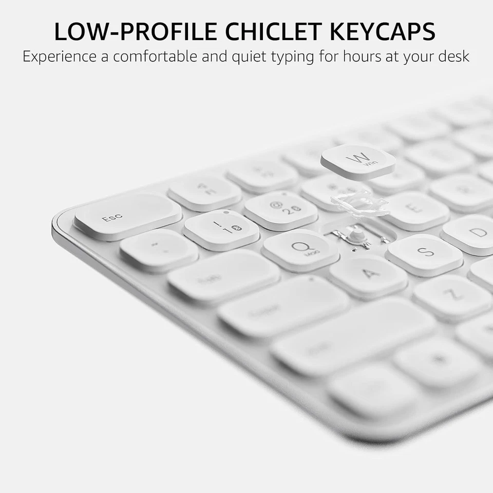E9050L Multi-Device Wireless Keyboard, Blade-Series 78-Key Ultra-Slim Bluetooth - Image 4 of 4