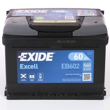 Autobatterie Exide Excell EB602 12V 60Ah 540A/EN Batterie Starterbatterie PKW